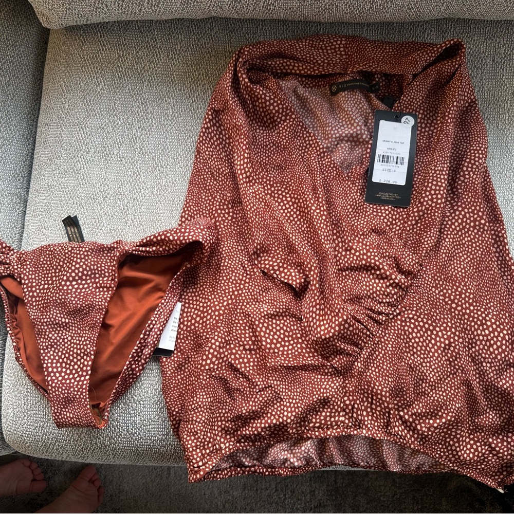 New ViX Paula Hermanny Brown Polka Dot Swimsuit Set worth $326